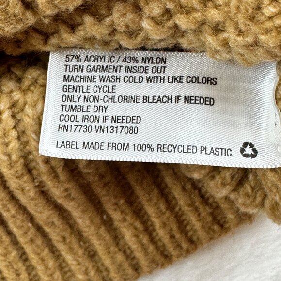 Ava & Viv Womens Sweater D.Tan Sz 4X Mock Neck Pullover Chunky Oldmoney preppy - Picture 4 of 10